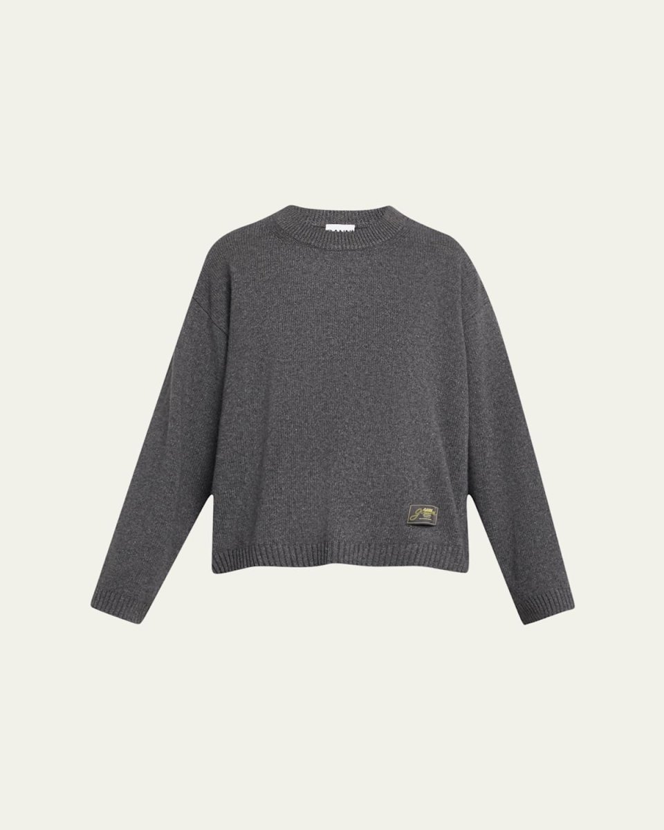 Oversized Future Wool Crewneck Sweater